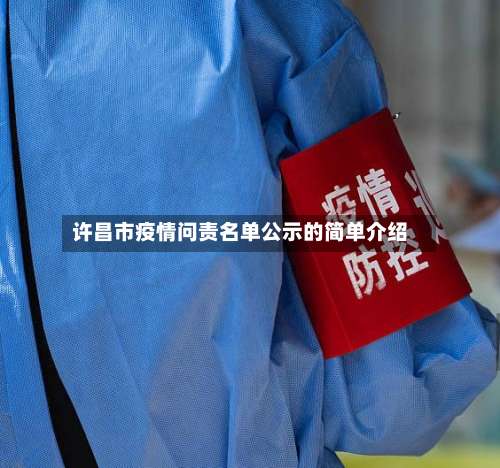 许昌市疫情问责名单公示的简单介绍