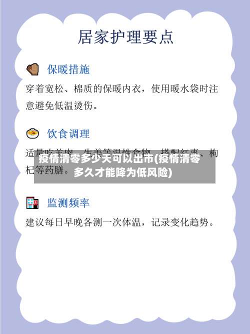疫情清零多少天可以出市(疫情清零多久才能降为低风险)