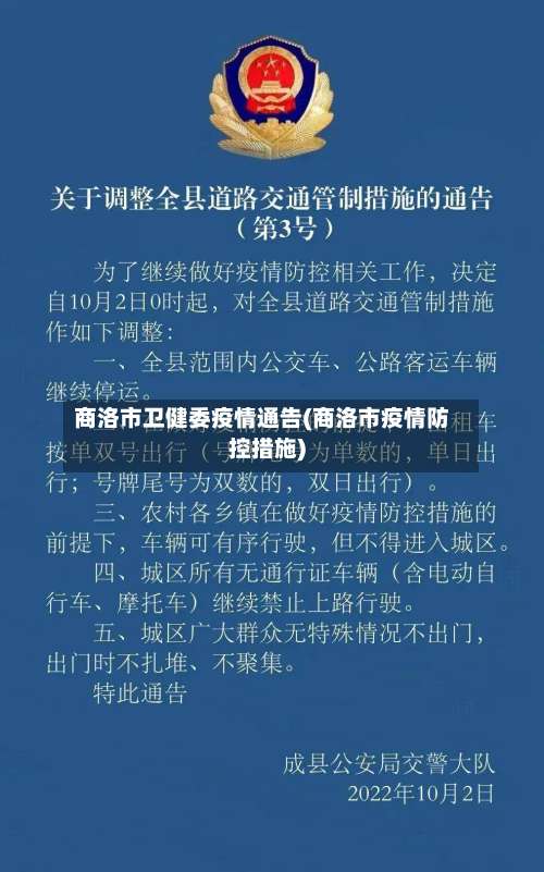 商洛市卫健委疫情通告(商洛市疫情防控措施)-第2张图片