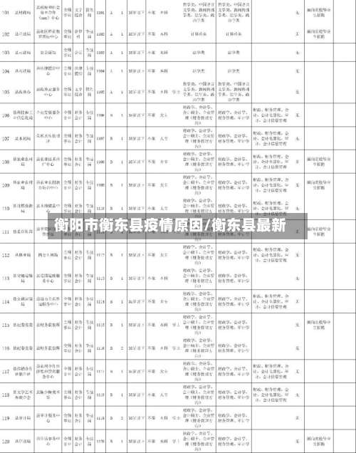 衡阳市衡东县疫情原因/衡东县最新