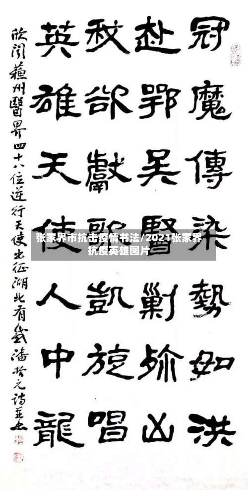 张家界市抗击疫情书法/2021张家界抗疫英雄图片