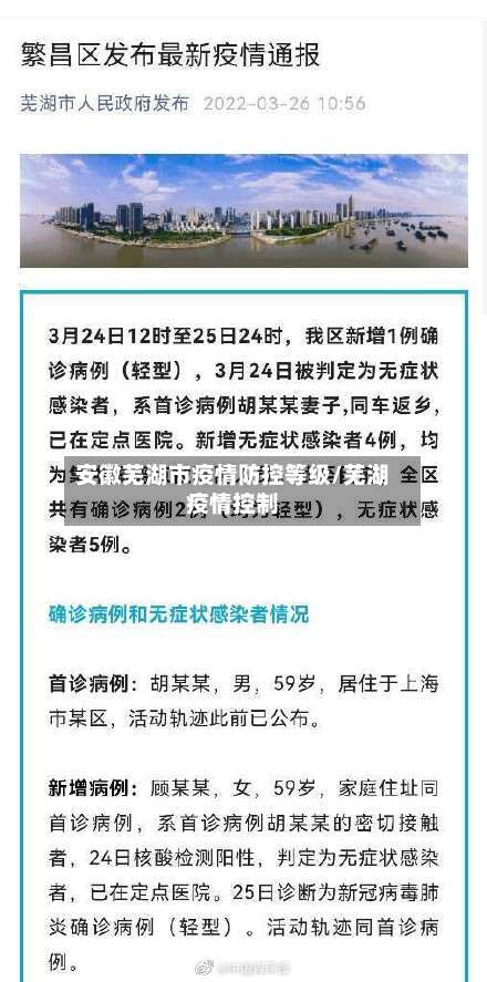 安徽芜湖市疫情防控等级/芜湖疫情控制