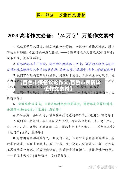 【百色市疫情议论作文,百色市疫情议论作文素材】-第2张图片