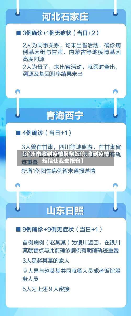 【滨州市收到疫情报备短信,收到疫情短信让我去报备】