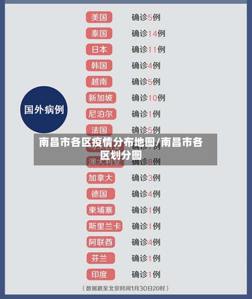 南昌市各区疫情分布地图/南昌市各区划分图