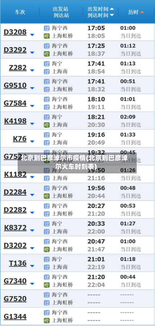 北京到巴彦淖尔市疫情(北京到巴彦淖尔火车时刻表)-第2张图片