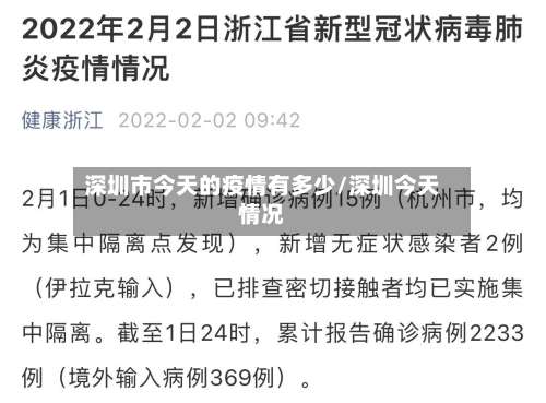 深圳市今天的疫情有多少/深圳今天情况