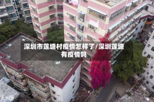 深圳市莲塘村疫情怎样了/深圳莲塘有疫情吗