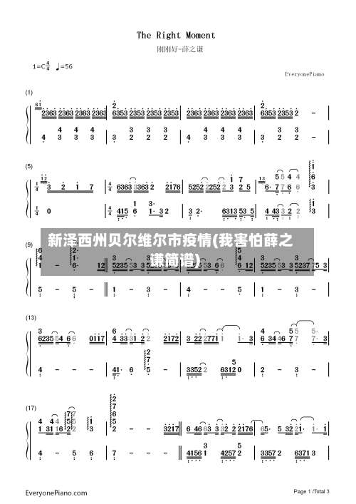 新泽西州贝尔维尔市疫情(我害怕薛之谦简谱)