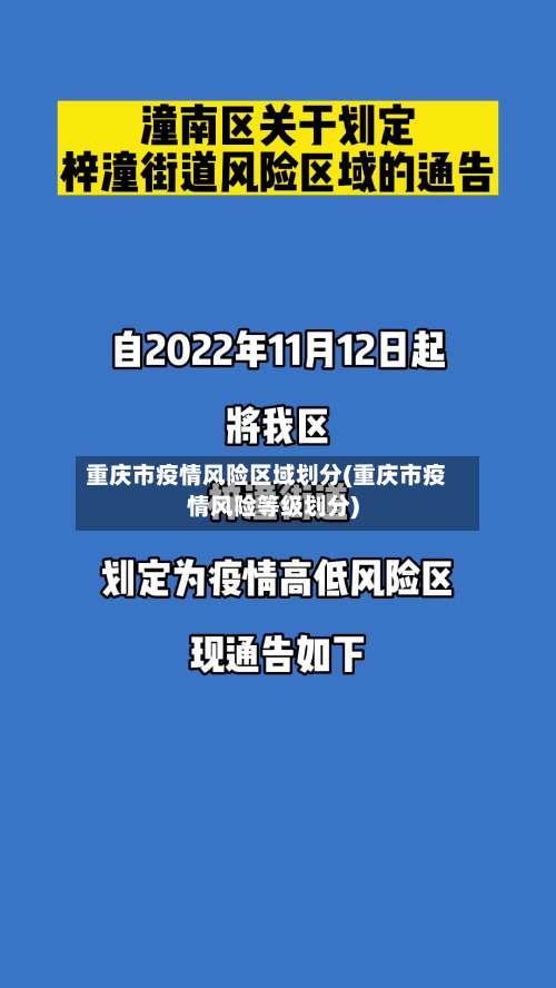 重庆市疫情风险区域划分(重庆市疫情风险等级划分)