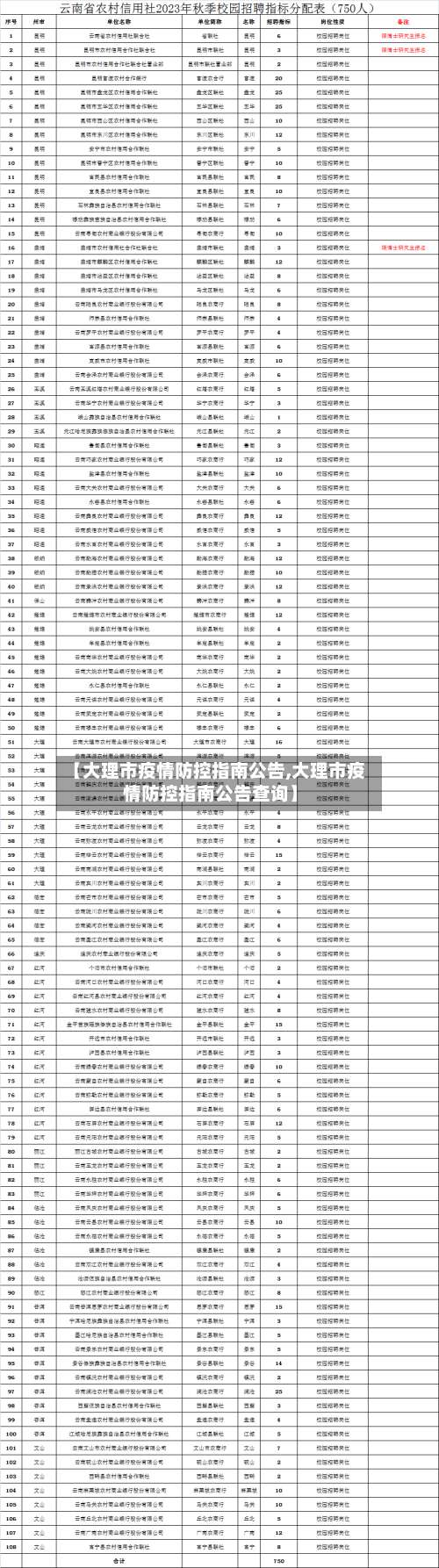 【大理市疫情防控指南公告,大理市疫情防控指南公告查询】