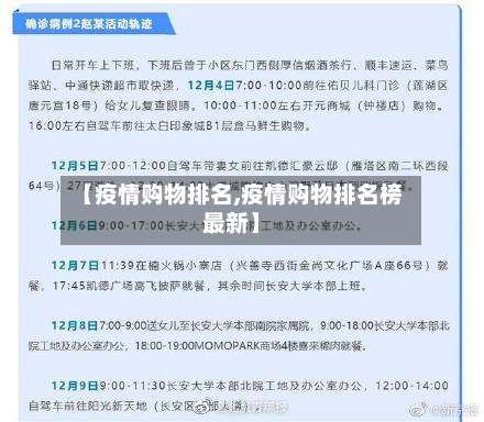 【疫情购物排名,疫情购物排名榜最新】-第2张图片