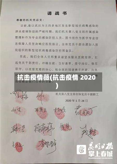 抗击疫情薇(抗击疫情 2020)-第3张图片