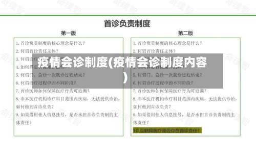 疫情会诊制度(疫情会诊制度内容)