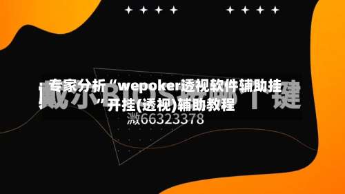 专家分析“wepoker透视软件辅助挂”开挂(透视)辅助教程-第2张图片