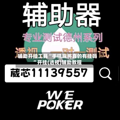 辅助开挂工具“手机麻将真的有挂吗	”开挂(透视)辅助教程-第2张图片