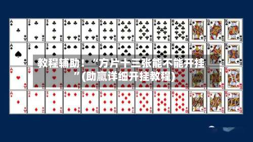 教程辅助！“方片十三张能不能开挂”(助赢详细开挂教程)-第2张图片