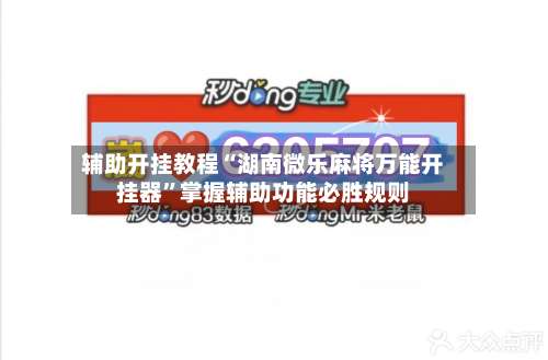 辅助开挂教程“湖南微乐麻将万能开挂器”掌握辅助功能必胜规则-第3张图片