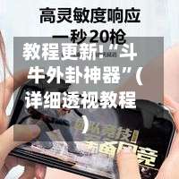 教程更新!“斗牛外卦神器”(详细透视教程)-第3张图片