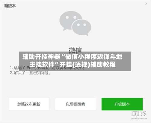 辅助开挂神器“微信小程序边锋斗地主挂软件	”开挂(透视)辅助教程-第2张图片