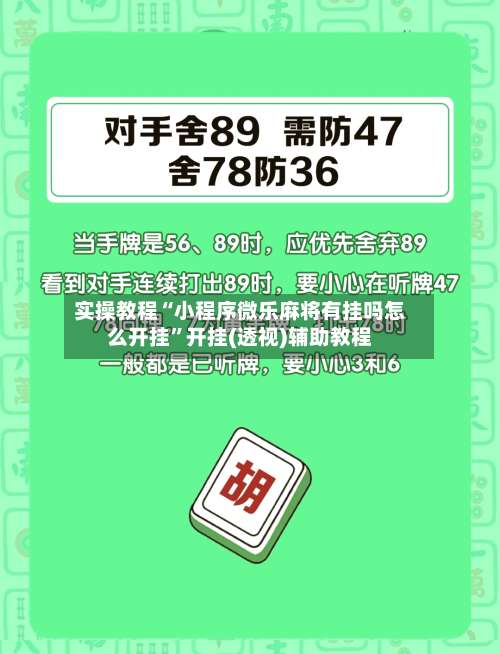 实操教程“小程序微乐麻将有挂吗怎么开挂”开挂(透视)辅助教程-第2张图片