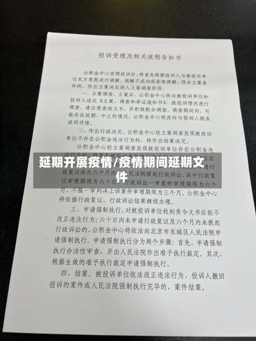 延期开展疫情/疫情期间延期文件