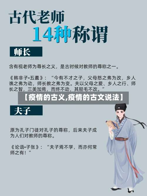 【疫情的古义,疫情的古文说法】