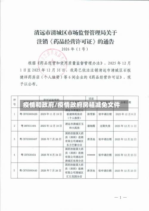 疫情和政府/疫情政府房租减免文件