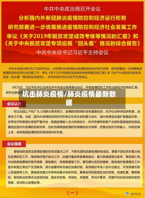 坑击肺炎疫情/肺炎疫情最新数据