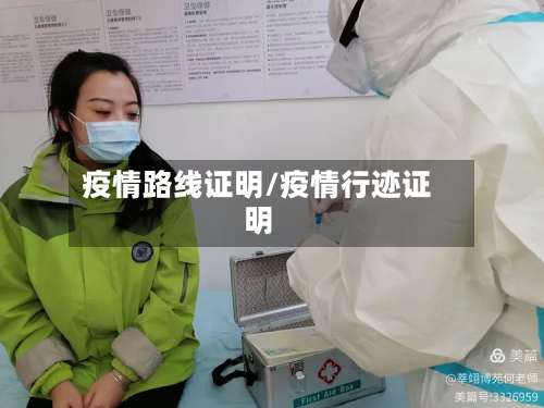 疫情路线证明/疫情行迹证明-第2张图片