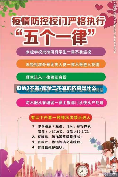疫情3不准/疫情三不准的内容是什么-第3张图片