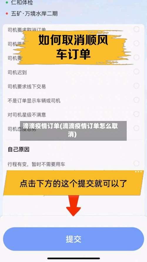 滴滴疫情订单(滴滴疫情订单怎么取消)-第3张图片