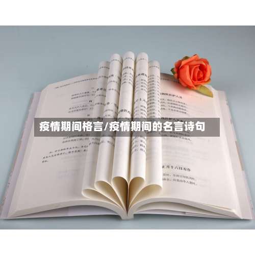 疫情期间格言/疫情期间的名言诗句-第3张图片