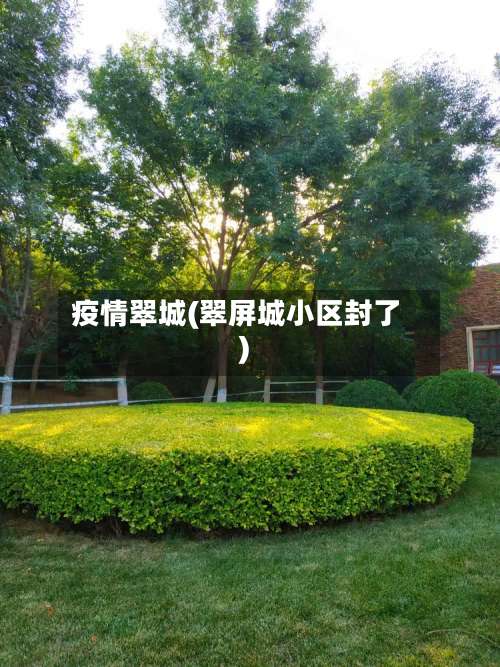 疫情翠城(翠屏城小区封了)-第2张图片