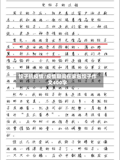 饺子抗疫情/疫情期间在家包饺子作文400字