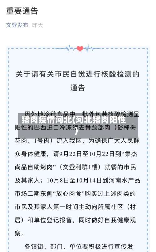 猪肉疫情河北(河北猪肉阳性)-第3张图片