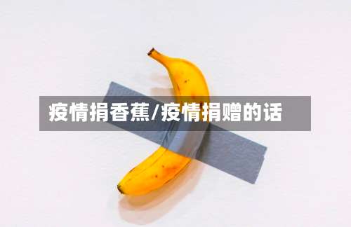 疫情捐香蕉/疫情捐赠的话-第2张图片