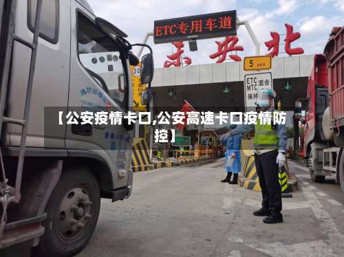 【公安疫情卡口,公安高速卡口疫情防控】