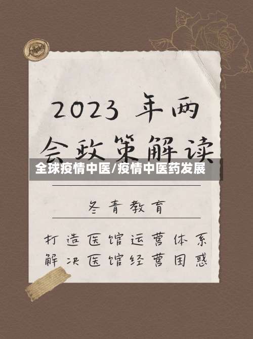 全球疫情中医/疫情中医药发展-第1张图片