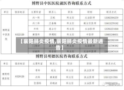 【襄阳肺炎疫情,襄阳肺炎疫情最新通告】-第3张图片