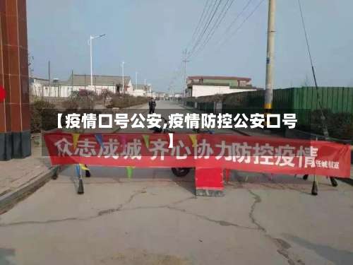 【疫情口号公安,疫情防控公安口号】-第3张图片