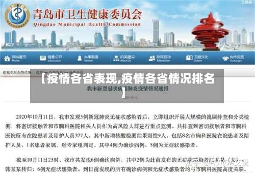 【疫情各省表现,疫情各省情况排名】-第2张图片