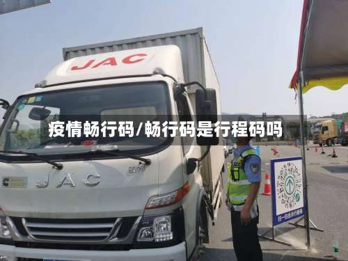 疫情畅行码/畅行码是行程码吗-第2张图片