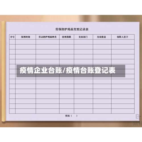 疫情企业台账/疫情台账登记表