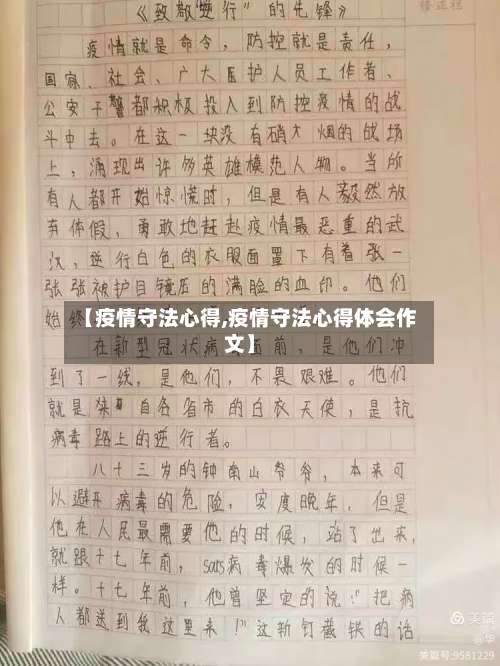 【疫情守法心得,疫情守法心得体会作文】-第2张图片