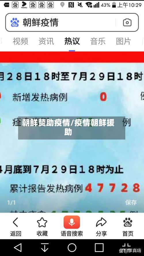 朝鲜赞助疫情/疫情朝鲜援助