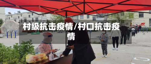 村级抗击疫情/村口抗击疫情