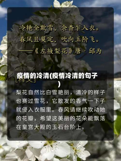 疫情的冷清(疫情冷清的句子)-第2张图片