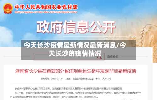 今天长沙疫情最新情况最新消息/今天长沙的疫情情况-第3张图片