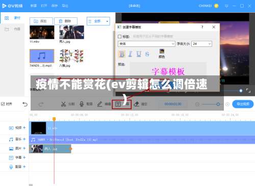 疫情不能赏花(ev剪辑怎么调倍速)